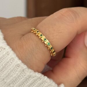 Anillo Eternity Verde💚