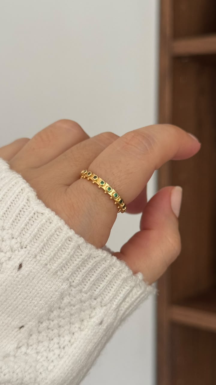 Anillo Eternity Verde💚 - Imagen 2