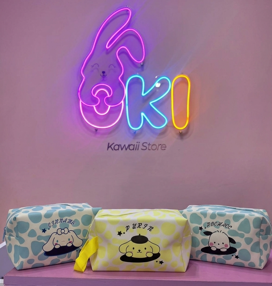 Cosmetiquera de Pochacco/Pompompurin y Cinnamoroll - Imagen 4
