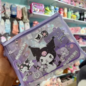 Kit Escolar Kuromi/ Stich y Hello Kitty