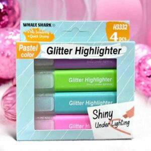 Set de resaltadores con Glitter