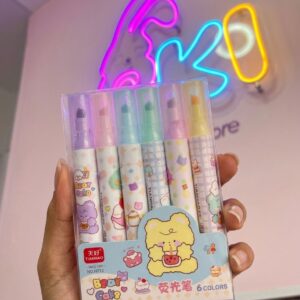 Set de resaltadores ositos kawaii🧸🍰