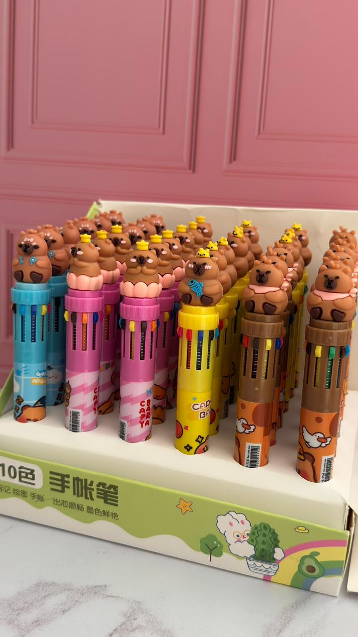 Lapicero Multicolor 10 minas Capybara - Imagen 2