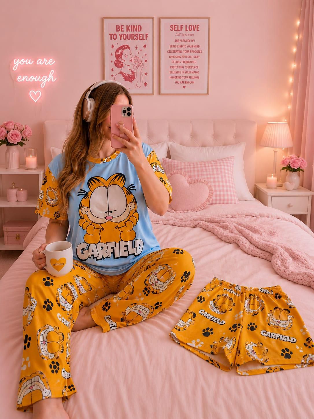 Pijama 3 Piezas Garfield Relax 😺☀️